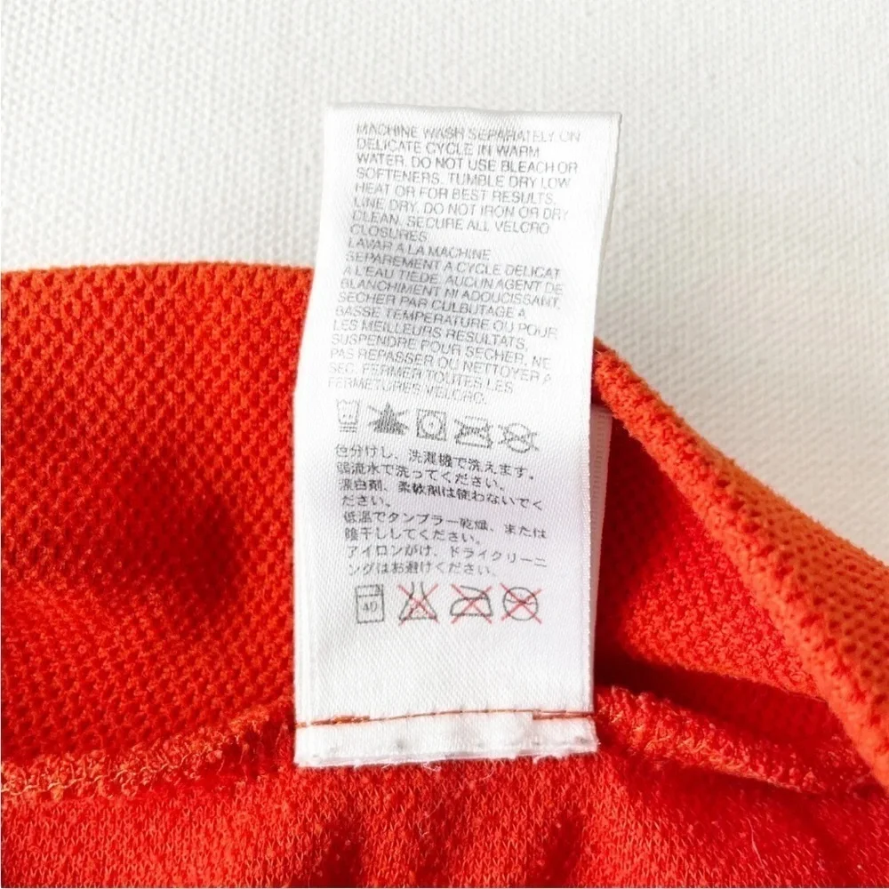 The North Face Men's 1/4 Zip Mock Neck Pullover Sweater Orange XL